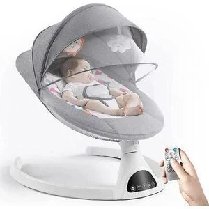 Soothing Automatic bouncer electric rocking cradle baby chair swing with music and remote control for infants newborn toddlers and kids with 3 years