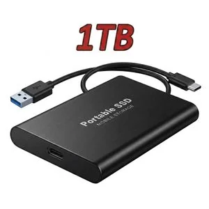 1TB Portable USB 3.1 SSD External Mobile Storage Hard Drive