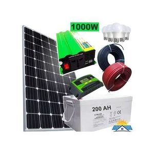Solarmax 300W Solar Panel Full Kit All Weather +  200Ah Solar  Battery + 1000W Solar Power  Inverter + 20Ah Solar Charger  Controller + 5 DC Bulbs + 10M Cable