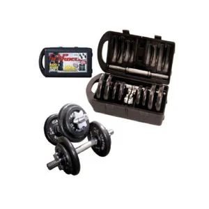 20kg Adjustable Chromed Cast Iron Dumbbell Weight