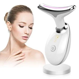 Multicolor Light Neck Massager: 7-Color LED Light, Constant-Temperature Hot Compress, and Neck-Soothing Beauty Device