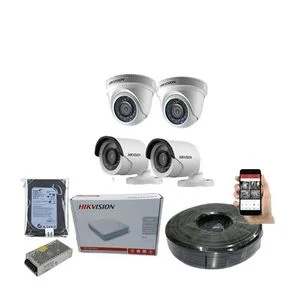 Hikvision 4 HD CCTV Camera Full Kit 2MP