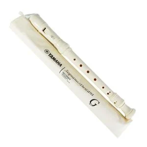 Yamaha YRS-23 Soprano Recorder Flute Instrument (1pc, Ivory)
