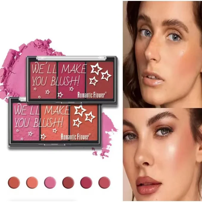 Romantic Flower 3-in-1 Compact Cheek Blush Palette