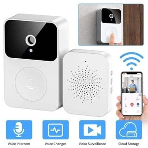 Dou-color Smart Video Doorbell Camera Wireless Home Security HD Night Vision Two-Way Audio Anti-Theft Alarm Door Bell Kit
