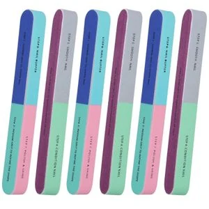 7-Step High-Shine Nail Buffer Block, 6 Pack