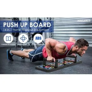 Premium 14-in-1 Multifunctional Push-Up Board - Foldable Muscle Training System with Color-Coded Strength Stations - Professional Home Workout Set with Heavy-Duty Non-Slip Push Up Bars