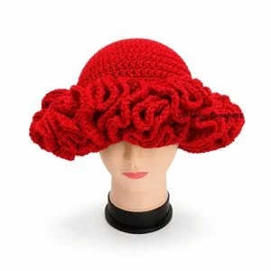 Crochet Ruffle Hat