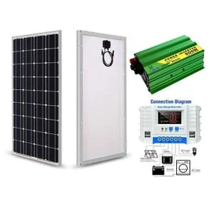 Solarmax 300W Solar Panel All Weather 25 Years Warranty Mono Crystalline 300 W Solar Panel + Free 600W Solar Power Inverter DC to AC Inverter + 20AH Solar Charge Controller