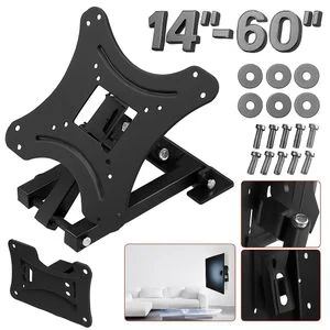 Home Design ROTATING 14" - 32'' - 43'' - 55'' inches, 60" TILT ROTATING WALL MOUNT BRACKET