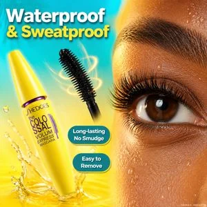 Volumizing & Curling Waterproof Black Mascara