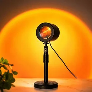 Mythco 20-Color Sunset Lamp/Projector with Remote Control USB Powered Night Light