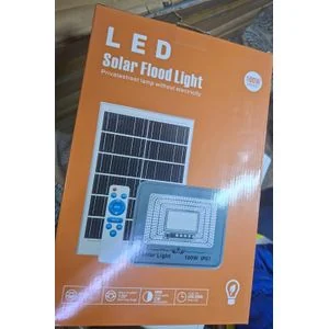 Solar Light 100W Solar LED Flood Light IP67 Waterproof Outdoor Security Lamp with Solar Panel & Remote