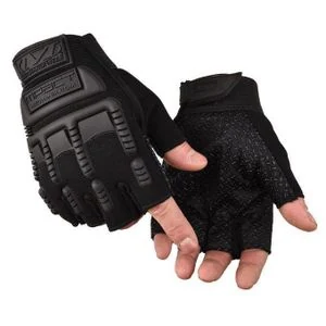 Black Half-Finger Gloves Non-slip Adjustable for Training Rock Climbing Hiking Cycling fighting and combat