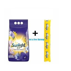 Laundry Sunlight Hand wash Powder Lavender Fresh 3.5Kg + FREE Barsoap