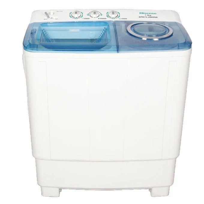 Hisense WSQB753W 7.5Kg Twin Tub Top Load Washing Machine - White (2YRS WRTY)