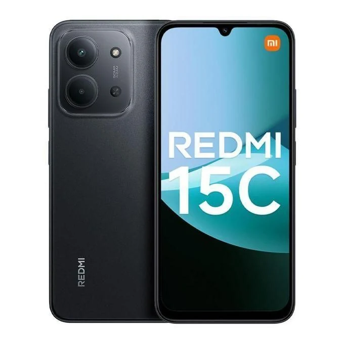 Redmi 15C By Xiaomi, 4G, 6.9", 8GB RAM + 256GB, 6000mAh, Black (25 Months Warranty)